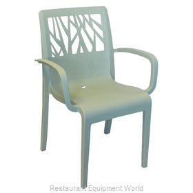 Grosfillex US211721 Chair, Armchair, Stacking, Outdoor