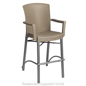 Grosfillex US254181 Bar Stool, Outdoor