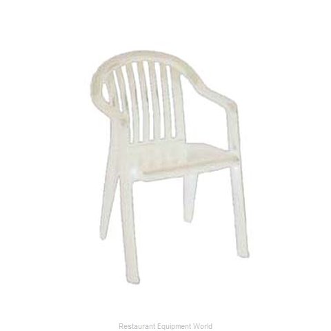 Grosfillex US282304 Chair, Armchair, Stacking, Outdoor