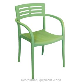 Grosfillex US336721 Chair, Armchair, Stacking, Outdoor