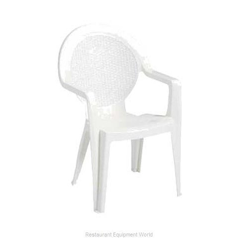 Grosfillex US421004 Chair, Armchair, Stacking, Outdoor