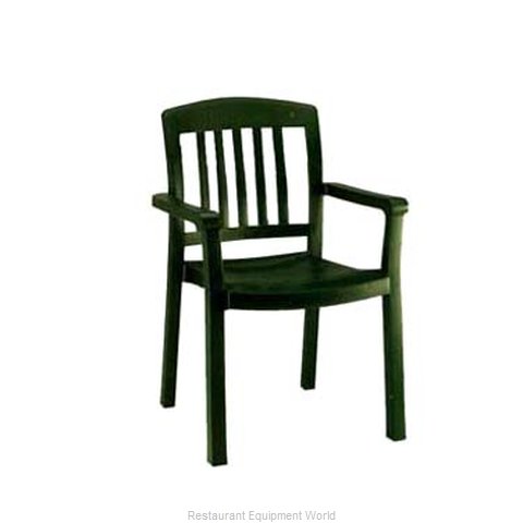 Grosfillex US442078 Chair, Armchair, Stacking, Outdoor