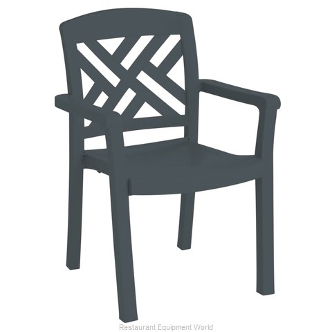 Grosfillex US452002 Chair, Armchair, Stacking, Outdoor