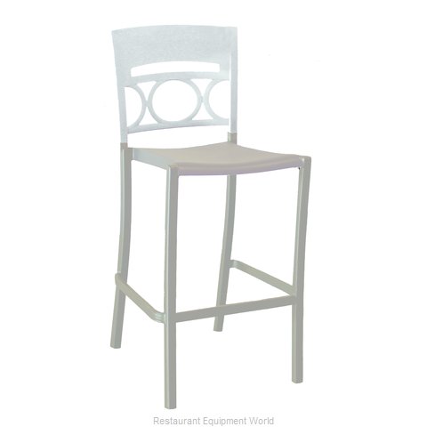 Grosfillex US456096 Bar Stool, Stacking, Outdoor (Magnified)