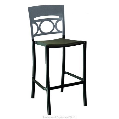 Grosfillex US456579 Bar Stool, Stacking, Outdoor