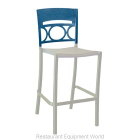 Grosfillex US456680 Bar Stool, Stacking, Outdoor