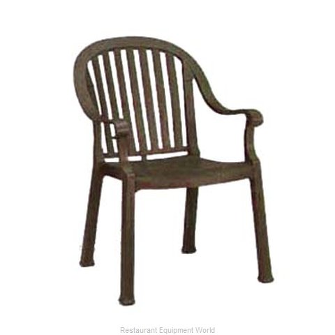 Grosfillex US496537 Chair, Armchair, Stacking, Outdoor