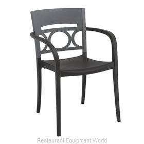 Grosfillex US556579 Chair, Armchair, Stacking, Outdoor