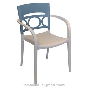 Grosfillex US556680 Chair, Armchair, Stacking, Outdoor