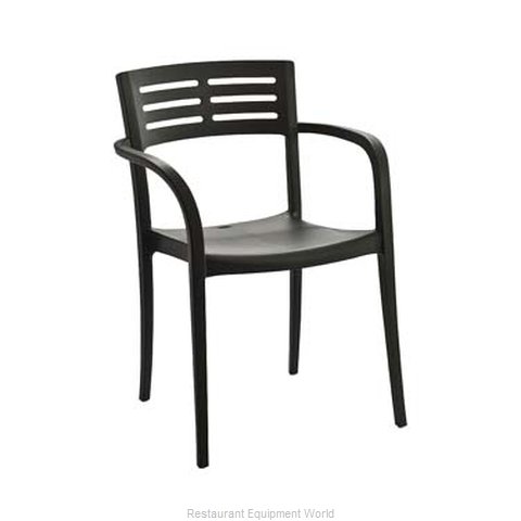 Grosfillex US633002 Chair, Armchair, Stacking, Outdoor