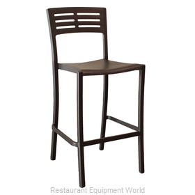 Grosfillex US638017 Bar Stool, Stacking, Outdoor