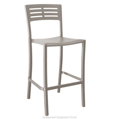 Grosfillex US638181 Bar Stool, Stacking, Outdoor (Magnified)