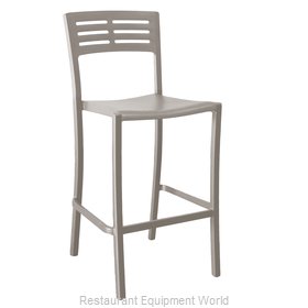 Grosfillex US638181 Bar Stool, Stacking, Outdoor