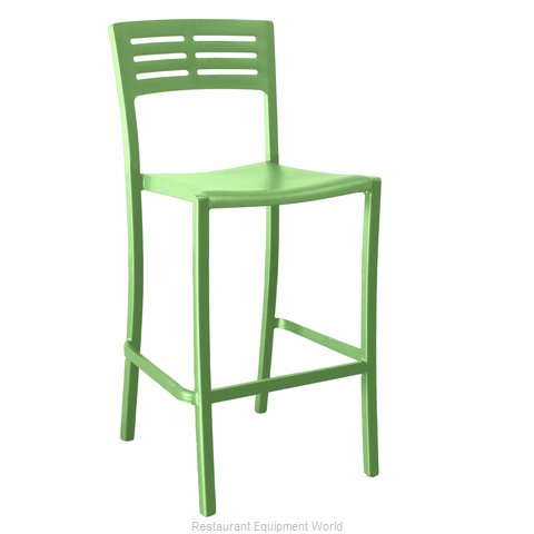 Grosfillex US638721 Bar Stool, Stacking, Outdoor