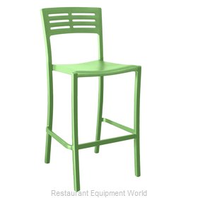 Grosfillex US638721 Bar Stool, Stacking, Outdoor