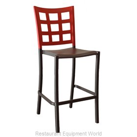Grosfillex US640202 Bar Stool, Stacking, Indoor