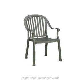 Grosfillex US650002 Chair, Armchair, Stacking, Outdoor