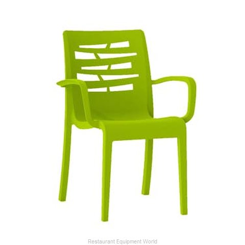 Grosfillex US811152 Chair, Armchair, Stacking, Outdoor