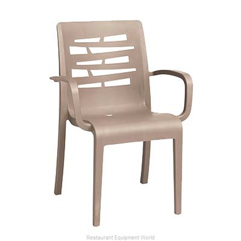 Grosfillex US811181 Chair, Armchair, Stacking, Outdoor