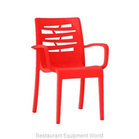 Grosfillex US811414 Chair, Armchair, Stacking, Outdoor