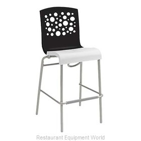 Grosfillex US836017 Bar Stool, Stacking, Indoor