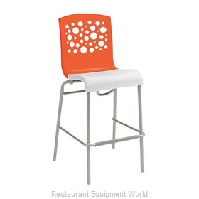 Grosfillex US836019 Bar Stool, Stacking, Indoor