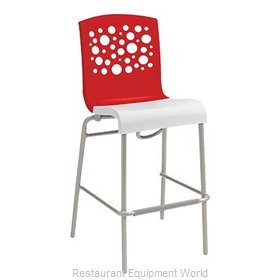 Grosfillex US836414 Bar Stool, Stacking, Indoor
