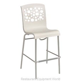 Grosfillex US838004 Bar Stool, Stacking, Indoor