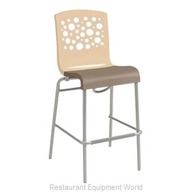 Grosfillex US838413 Bar Stool, Stacking, Indoor