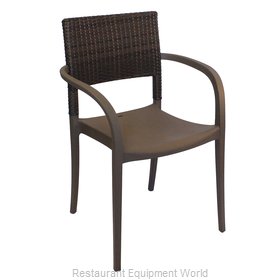 Grosfillex US926037 Chair, Armchair, Stacking, Outdoor