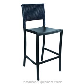 Grosfillex US927002 Bar Stool, Stacking, Outdoor