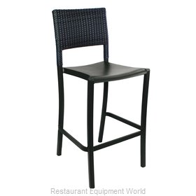 Grosfillex US927037 Bar Stool, Stacking, Outdoor