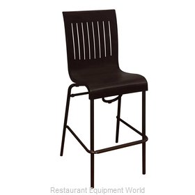 Grosfillex US929002 Bar Stool, Stacking, Outdoor