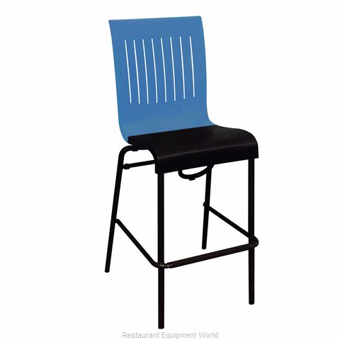 Grosfillex US943680 Bar Stool, Stacking, Outdoor