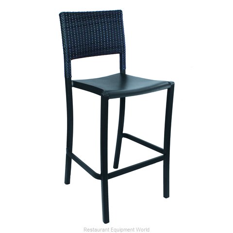 Grosfillex US987002 Bar Stool, Stacking, Outdoor