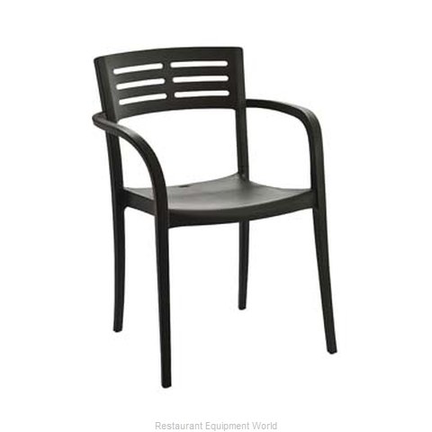 Grosfillex XA633002 Chair, Armchair, Stacking, Outdoor