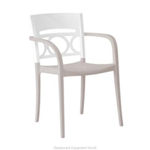 Grosfillex XA651096 Chair, Armchair, Stacking, Outdoor