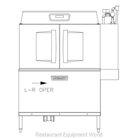 Hobart CL54EN-BAS+BUILDUP Dishwasher, Conveyor Type