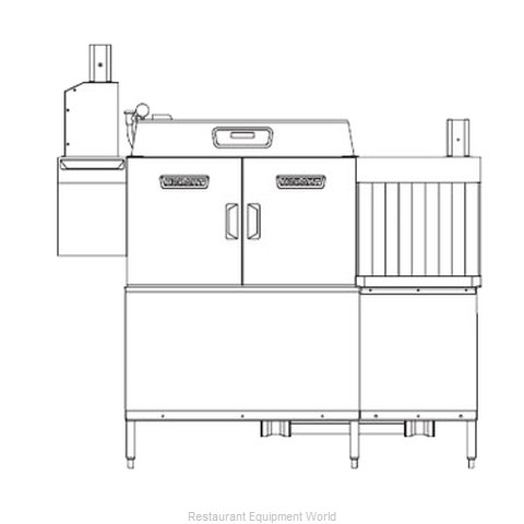 Hobart CLCS66ER+BUILDUP Dishwasher Conveyor Type