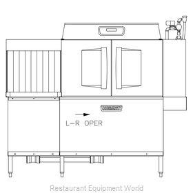 Hobart CLCS76EN-BAS+BUILDUP Dishwasher, Conveyor Type