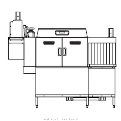Hobart CLCS76ER+BUILDUP Dishwasher Conveyor Type