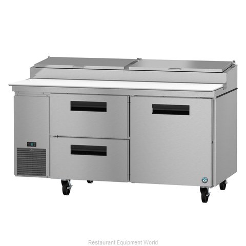 Hoshizaki PR67A-D2 Refrigerated Counter, Pizza Prep Table