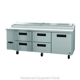 Hoshizaki PR93A-D4 Refrigerated Counter, Pizza Prep Table