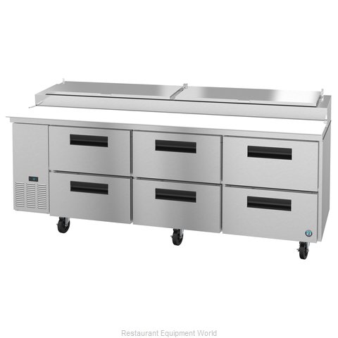 Hoshizaki PR93A-D6 Refrigerated Counter, Pizza Prep Table