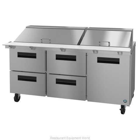 Hoshizaki SR72A-30MD4 Refrigerated Counter, Mega Top Sandwich / Salad Unit