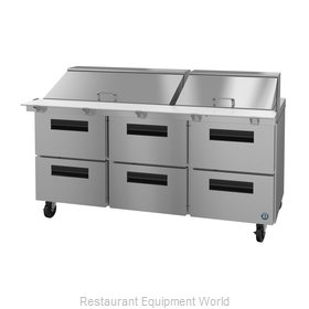 Hoshizaki SR72A-30MD6 Refrigerated Counter, Mega Top Sandwich / Salad Unit