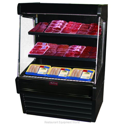 Howard McCray R-OM30E-3L-B-LED Merchandiser, Open