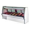 Vitrina de Vidrio Curvo, para Carne
 <br><span class=fgrey12>(Howard McCray SC-CMS34E-12-LED Display Case, Red Meat Deli)</span>