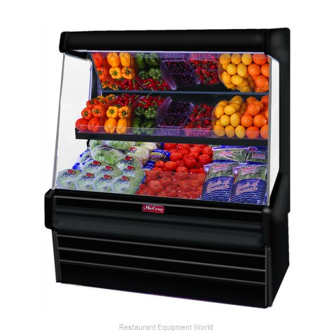Howard McCray SC-OP30E-3L-B-LED Display Case, Produce (Magnified)