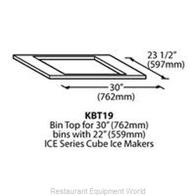 Ice-O-Matic KBT19 Ice Bin Top